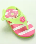 Flip Flops Velcro Closure Floral Print - Image 3