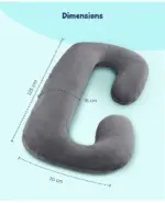 C Shape Pregnancy Pillow - Image 3