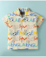 Cotton Knit Half Sleeves Shirt & Shorts Co-Ord Set With T-Shirt - Image 3