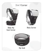 Ergonomic Baby Carrier with Hip Seat - Image 4