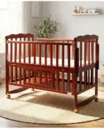 Montana Wooden Cot Cum Rocker with Mosquito Net